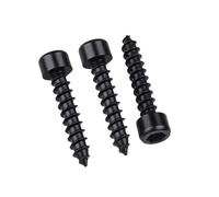 30-500pcs Grade Black Hex Hexagon Socket Cap Head Self Tapping Screw M1.7 M2 .5 .6 M3 For Speaker(6mm,M2.5 (300pcs))