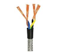 30/50M RVVSP Twisted Pair Shielded Cable15 17 18 20 22 24AWG 4 6 8 10 12 16Core Signal Control Wire Audio(4core,30m 22AWG)