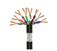 30/50M RVVSP Twisted Pair Shielded Cable15 17 18 20 22 24AWG 4 6 8 10 12 16Core Signal Control Wire Audio(16core,50m 24AWG)