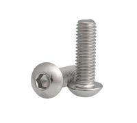 30-50pcs 304 Stainless Steel Hex Socket Screws Pan Head Bolts M2 .5 M3 M4 M5(M2.5-3mm(50PCS))