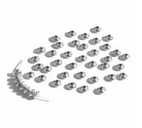30-50pcs Antique Silver Color Rondelle Spacer Beads for Jewelry Making Beard DIY Earrings Necklace Bracelet Handmade Findings-50pcs_b