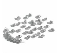 30-50pcs Antique Silver Color Rondelle Spacer Beads for Jewelry Making Beard DIY Earrings Necklace Bracelet Handmade Findings-30pcs_c