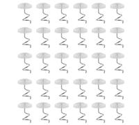 30 50pcs Bed Skirts Pins, Upholstery Pins for Slipcovers Headliner Pins Twist Pins for Car Headliner Car Ceiling Fabric Repair Upholstery Tacks Headliner Pins Clear Heads Twist Pin (30Pcs)