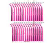 30/50pcs L-Shaped Interdental Brushes - Angled Ergonomic Grip, Multi-Color Oral Care Tool for Cleaning Gaps Between Teeth(Pink 30pcs)