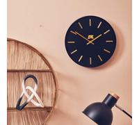 30.5cm Dia Black and Gold Wall Clock | Vitus