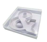 30.5cm Fillable Cardboard Letter Shaped Box Clear Cover Sweets Charcuterie Grazing Packaging (&)