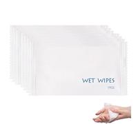 30/60/100 Pack Disposable Wet Wipes | Individually Wrapped Travel Size | Unscented Hand & Face Wipes | for Travel, Restaurant, BBQ, Offices | Portable (60pcs, One Size)