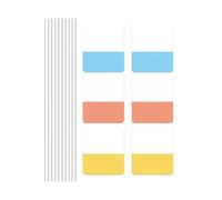 30/60/120Pcs Colored PET Label Repositionable Page Marker Writable Adhesive Note Labelling Sticker for Notebook Binder Reusable Note