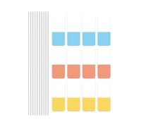 30/60 / 120Pcs Colored PET Label Repositionable Writable Adhesive Note Book Page Marker for Binder Journal Planner Rewritable Adhesive Tabs