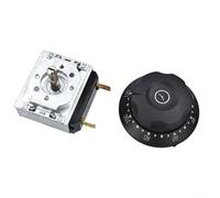 30/60/90/120-Minute Mechanical Timer Switch for Microwave Oven, Rice Cooker & Electric Oven - Ringing Bell, 16A 250V Metal-Plastic Kit(120MIN)