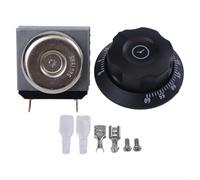 30/60/90/120-Minute Mechanical Timer Switch for Microwave Oven, Rice Cooker & Electric Oven - Ringing Bell, 16A 250V Metal-Plastic Kit(60MIN)