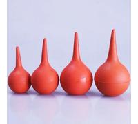 30/60/90/120ml Ear Syringe Washing Ball Rubber Suction Bulb for Laboratory Use - Red,1pcs(90ml)