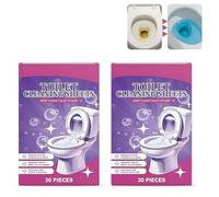 30/60/90PCS Toilet Cleaning Sheets, Strips - Tough on Dirt & Stains - Safe for Toilets & Septic Systems, Keep Your Toilet Clean and Smelling Fresh, Say Goodbye to Unpleasant Bathroom Smells (60pcs)