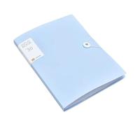 30/60 Pages File Bag A4 Transparent Binder Folder Storage Student Test Paper Classification Organization Office Supplies Wide Applications(Blue,Small)