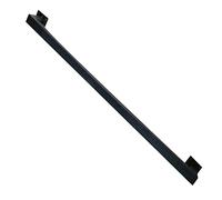 30-600cm Black Square Metal Stair il Industrial Iron Grab Rail Wall-Mounted Railing for Indoor/Outdoor Corridors & Attics (Size: 510cm)