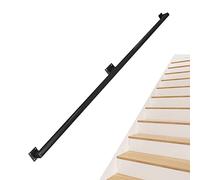 30-600cm Metal Handrail for Stairs Indoor Outdoor Steps - Staircases Banister Railing for External Outside Wall Lead Direct to Stairwell(3ft/90cm)