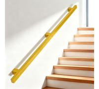 30-600cm Staircase Handrail, Safe Indoor Wall Mounted Stair Railing, Square Steel Armrest with Installation Kit, Suitable for Home Hospital Corridor Kindergarten(6.6ft/200cm)