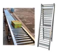 30 60cm Wide Roller Conveyor Belt Folding Steel Conveyor for Trucks & Warehouses Heavy Duty 9.8ft Commercial Transport Solutions