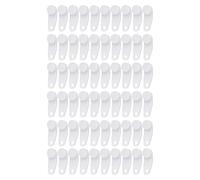 30/60Pcs Curtain Accessories Pack White Traverses Rod Slides Track Gliders Hooks For Window Shower Drapery Easy Installation Glides