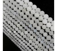 30-90pcs/lot 4-12mm Natural Stone Beads Round Loose Spacer Beads for Jewelry Making Handmade DIY Bracelet Necklace Accessorie-White marble-8mm APX 45pcs