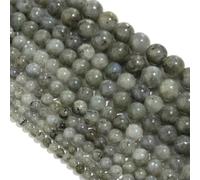 30-90pcs/lot 4-12mm Natural Stone Beads Round Loose Spacer Beads for Jewelry Making Handmade DIY Bracelet Necklace Accessorie-White Shimmer stone-8mm APX 45pcs