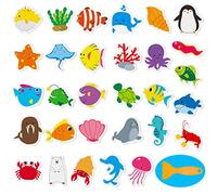 30 Adorable Non-Slip Sea Animal Bathtub Shower Deco Water-Resistance Stickers in 30 Designs