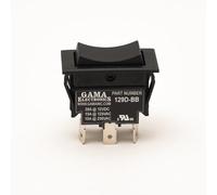 30 Amp DPDT Momentary On-Off-Momentary On Rocker Switch