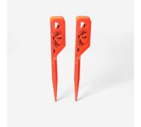 30° Angle Plastic Marker Pegs X2 - Orange