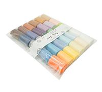 30 Assorted Colors for Latch Pre Cut Wool Yarn Set for Tapestry Knotted Rug Making Hand Knitting Yarn Needle with Big Eye