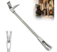 30" Bar, Forced Entry Tools, Firefighter Crowbar with Axes Head Spike Fork, Firefighter Tools, 45 Grade Steel Bar for Fire Rescue and Emergency