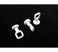 30 Bath shower rail curtain track gliders Pole runners for tape hooks