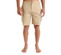 (30, Beige) Quiksilver Mens Half Jam Cargo 19" Cargo Shorts