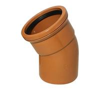 30° Bend (Single Socket) 110mm Underground Drainage Pipe Fittings Bend Trap Gulley Socket Grid Coupler
