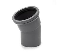 30° Bend (Single Socket), Grey Kayflow 110mm Soil & Waste Pipe Fitting