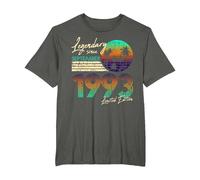 30. Birthday Legendary Since September 1993 T-Shirt, Men's Big and Tall, Asphalt Grey, 3X Tall