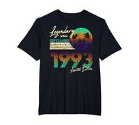 30. Birthday Legendary Since September 1993 T-Shirt, Men's Big and Tall, Black, 3X Tall