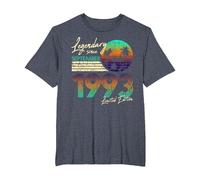 30. Birthday Legendary Since September 1993 T-Shirt, Men's Big and Tall, Heather Blue, 4X Tall