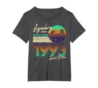30. Birthday Legendary Since September 1993 T-Shirt, Women's Plus, Dark Heather Grey, 6X