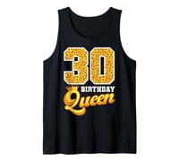30 Birthday Queen Leopard Thirty Years Old 30th Birthday Tank Top