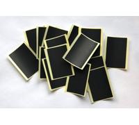 30 Black Stickers - Sticky Coloured Self Adhesive Labels for Colour Coding