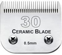 #30 Blade Dog Grooming Clipper Replacement Blades Compatible with Andis/Wahl/Oster Dog Clippers,Detachable Ceramic Blade & Stainless Steel Blade,Size-30, 1/50-Inch Cut Length (64260)