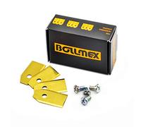 30 Bollmex Titanium Blades 0.75mm Blades with 30 Screws Replacement Blades Compatible with Lawnmower Husqvarna Automower Gardena Robotic Mower 105 310 315 320 420 430x r40i (Durable)