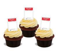 30 BOOKIES BETTING SLIPS PREMIUM EDIBLE STAND UP RICE WAFER CAKE TOPPERS BET D1