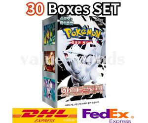 [30 BOXES SET] Pokemon Card Expansion Pack White Flare Booster Box sv11W Korean