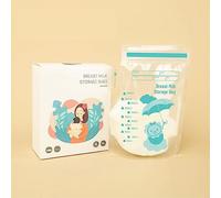 30 Breast Milk Storage Bags, 250ml Milk Freezer Bags, Breastfeeding Essentials Breast Milk Storage Bags for Freezer, Pre-Sterilised Stand-Up Pouches No Leak Double Seal Freezer Milk Storage for Fridge