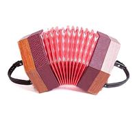 30 Buttons Concertina Accordion, Carrying Bag, Adjustable Hand Strap, For Adults Kids Beginner Daily Practice Stage Performance