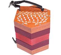 30 Buttons Concertina Accordion, For Adults Kids Beginner Daily Practice Stage Performance, Carrying Bag, Adjustable Hand Strap
