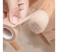30 Caps Universal Self-Adhesive Chair Leg Protector Wraps All-Fit Furniture Cups Booties Hardwood Floor Protectors, Noise-Reducing, 135ft Roll, (Beige)