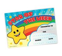 30 Certificates Star of The Week A5 Card School Teacher Rewards