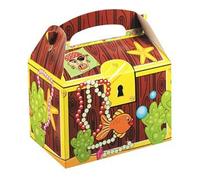 30 Childrens Kids Pirate Treasure Chest Carry Food Meal Picnic Birthday Party Bag Boxes